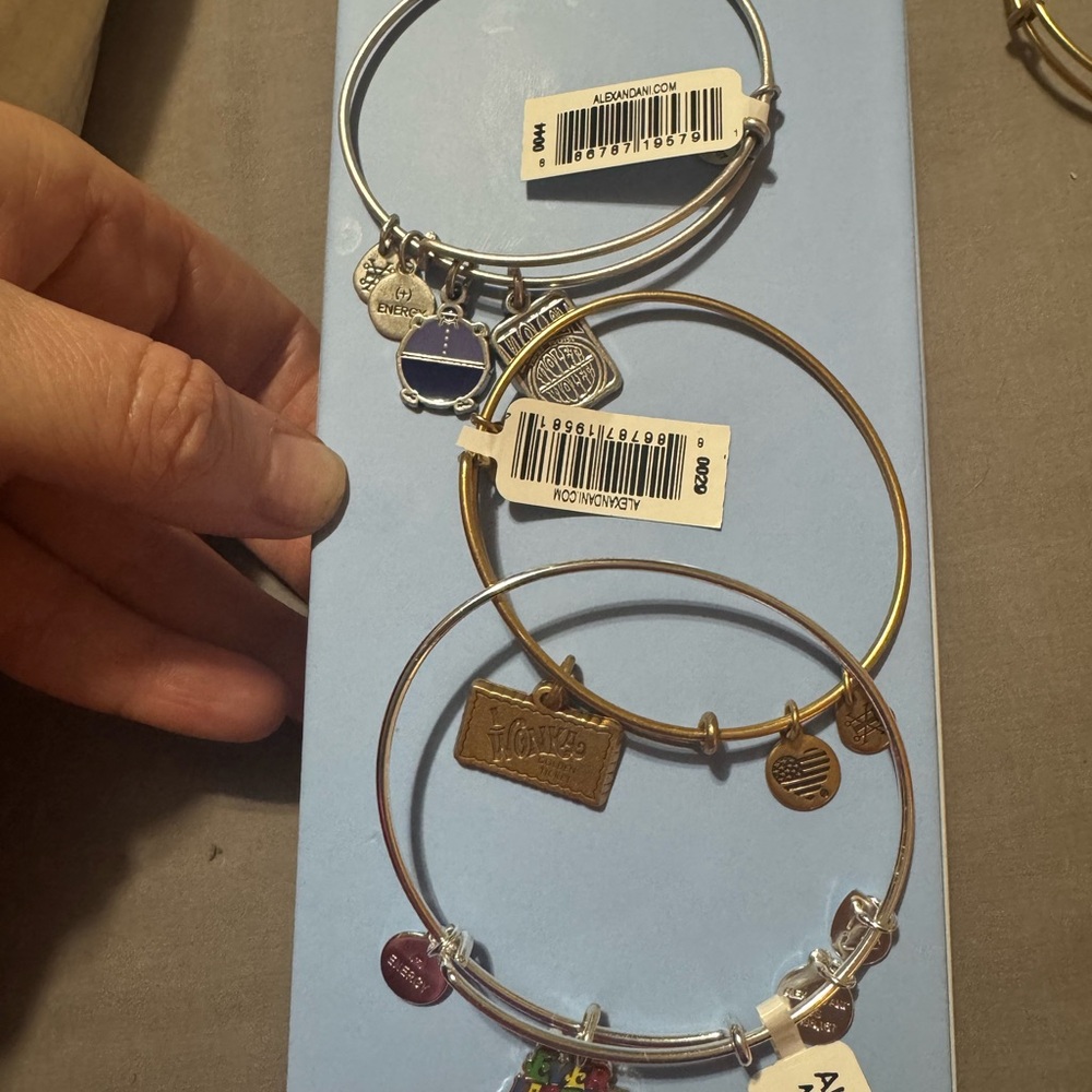 Alex and Ani Gold and Silver Charm Bracelets